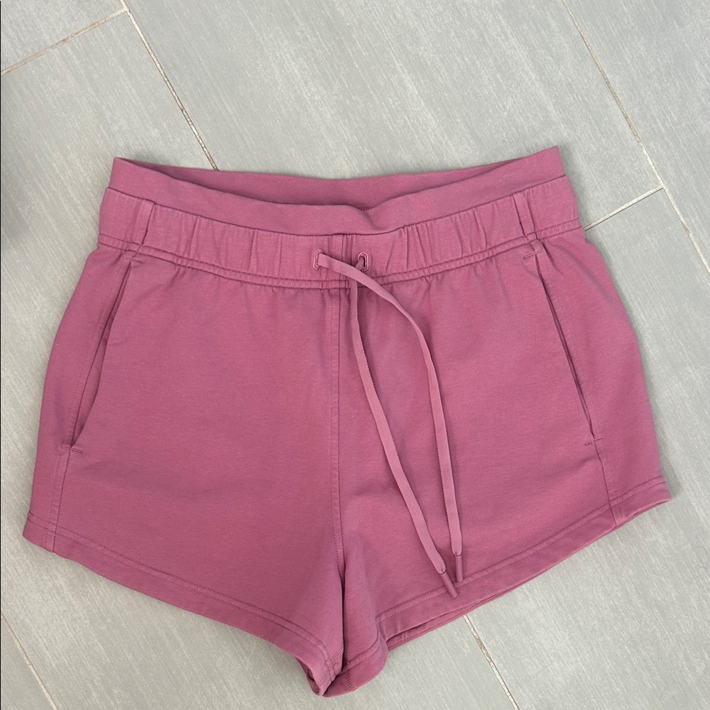 Pink lululemon sweatshorts